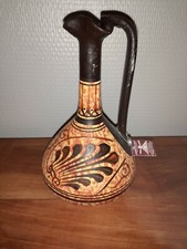 Pichet poterie peint d'occasion  Saint-Vallier