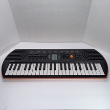 Teclado eletrônico CASIO Mini teclado pessoal 44 teclas preto e laranja SA-76, usado comprar usado  Enviando para Brazil