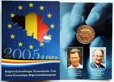 2 euros Belgique 2005 BU Coincard - "Union Economique Belgo - Luxembourgeoise", usado comprar usado  Enviando para Brazil