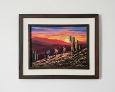 Argentine sunset painting d'occasion  Montpellier-