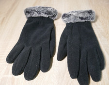 Schwarze fleece handschuhe gebraucht kaufen  Laubach