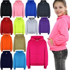 Usado, Moletom pulôver com capuz estampa tie dye liso meninos meninas casaco escolar PE comprar usado  Enviando para Brazil