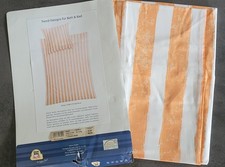 Stripe apricot bedding for sale  Shipping to United Kingdom