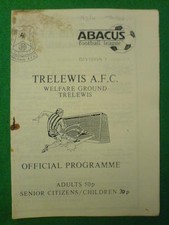 Programme trelewis tondu for sale  UK