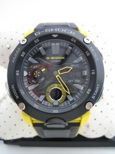 RELÓGIO MASCULINO CASIO G-SHOCK PROTETOR DE NÚCLEO DE CARBONO GA-2000-1A9ER PRETO AMARELO GENUÍNO comprar usado  Enviando para Brazil