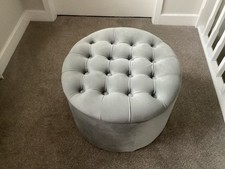 Grey button velour for sale  WALSALL
