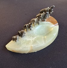 Vintage green onyx for sale  HORSHAM