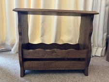 Oak magazine rack for sale  CLYNDERWEN