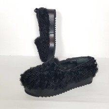 Plataformas de couro preto cordeiro mongol BALDAN, tamanho 39 comprar usado  Enviando para Brazil