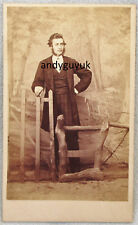 CDV HOMEM PINTADO FUNDO MADEIRA BELA FOTO ANTIGA HARRY EMMENS Liverpool comprar usado  Enviando para Brazil