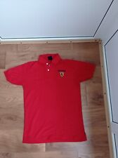 Camisa polo Ferrari vintage M vermelha MAN SPORTS manga curta logotipo Scuderia, usado comprar usado  Enviando para Brazil