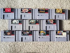 Lote de 11 jogos de videogame SNES Super Nintendo - Todos testados e funcionando. comprar usado  Enviando para Brazil