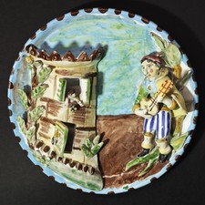 Piatto rilievo ceramica usato  Salerno