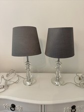 Grey bedside lamps for sale  KNUTSFORD