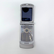 Celular Motorola RAZR V3 prata flip raro antigo não testado TMobile, usado comprar usado  Enviando para Brazil