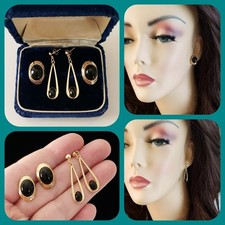gold black earrings onyx 14k for sale gold black earrings onyx 14k for sale Peoria