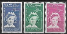 N°393** à 395 ** TIMBRE MAROC  MOROCCO  - Princesse Lalla Amina - MNH - LUXE, usado comprar usado  Enviando para Brazil