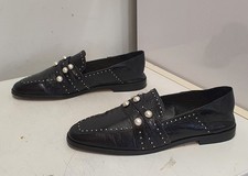 Zara black leather for sale  LONDON