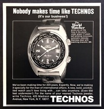 1969 Relógio Technos Sky Diver foto "mesmo levá-la debaixo d 'água" Vintage anúncio impresso comprar usado  Enviando para Brazil