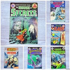 Quadrinhos vintage DC graphic novel casa dos segredos, guerra estranha, flash, desconhecido comprar usado  Enviando para Brazil