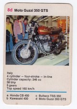 Cartão de moto antigo emitido na Austrália. Moto Guzzi 350 GTS comprar usado  Enviando para Brazil