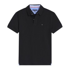 Camisa polo masculina Tommy Hilfiger puro algodão ajuste personalizado comprar usado  Enviando para Brazil