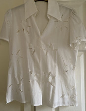 Unusual white blouse for sale  BURY
