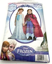 Usado, Fantasias Disney Frozen Anna Elsa padrão simplicidade 1233 menina tamanho 3-8 corte comp comprar usado  Enviando para Brazil