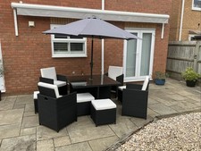 rattan cube garden furniture for sale  SHEFFORD