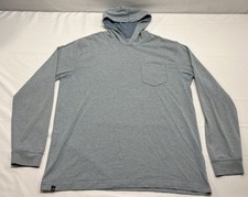 Camiseta com capuz Johnnie-O masculina pulôver de algodão azul médio manga longa bolso de surf comprar usado Camiseta com capuz Johnnie-O masculina pulôver de algodão azul médio manga longa bolso de surf comprar usado  Enviando para Brazil