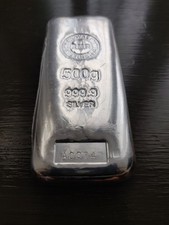 500g silver bar for sale  SELBY