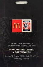 2008 community shield. for sale  SWANSEA