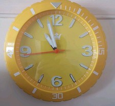 Yellow wall clock for sale  MORECAMBE