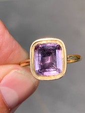18ct gold amethyst for sale  BRIGHTON