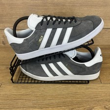 Adidas Gazelle Buty Męskie Rozmiar UK 9 Originals lata 80. Causal Trampki Szare Zamszowe na sprzedaż  Wysyłka do Poland