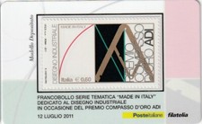 2011 tessera filatelica usato  Italia