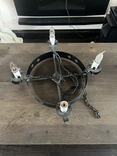 Wrought iron chandelier for sale  BILLERICAY