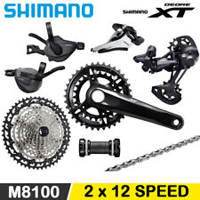 Cassete Shimano Deore XT M8100 2x12 velocidades MTB 170 175MM 32-26T 10-45T comprar usado  Enviando para Brazil