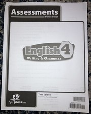 Assessments For Use With English 4 Writing And Grammar comprar usado  Enviando para Brazil