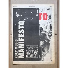 Roxy music manifesto for sale Roxy music manifesto for sale  CHESTERFIELD
