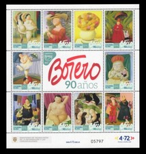 COLÔMBIA 2022 - AMÉRICA UPAEP Fernando Botero 90 anos, arte, arte, pinturas comprar usado  Enviando para Brazil