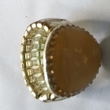 Ring gelbem stein gebraucht kaufen  Helmstadt-Bargen
