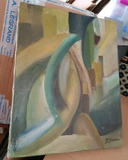 Tableau abstrait contemporain d'occasion Tableau abstrait contemporain d'occasion  Dax