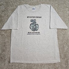 Camiseta masculina vintage Y2k Lister CS Free Energy XL cinza teoria da conspiração irônica  comprar usado  Enviando para Brazil