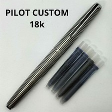 Pilot Custom Pióro wieczne 18K F Nib Stripe Wymazanie Wymazanie na sprzedaż  Wysyłka do Poland