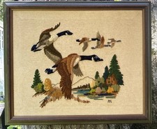 Vntg embroidered needlepoint for sale  Wading River