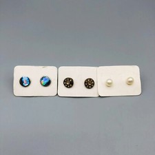 Earrings pearl silver for sale  READING