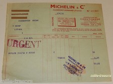 Facture 1935 michelin d'occasion  Ham
