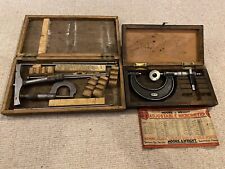 Vintage boxed micrometers for sale  OTLEY