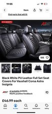 Black white leather for sale  BROMSGROVE